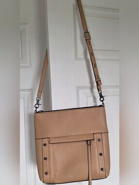 Botkier Tan Pebbled Leather Crossbody Bag